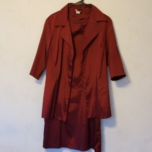 Metallic Coat and Dress set